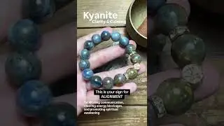 Best crystal for alignment Kyanite - clarity & calm. #alignment #kyanite #clarity #calm #bracelet