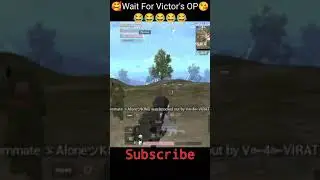 Wait For Victor's Op IQ 🤣 Pubg Funny Video #Shorts #youtubeshorts