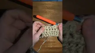 Left-handed Extended Single crochet stitch tutorial 1 row repeat🧶#crochet