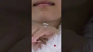 3.1CT Emerald Cut Moissanite Engagement Ring