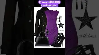 El color MORADO combina con&hellip; #short #morado #colores #mujer