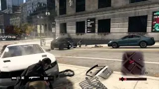 Watch Dogs street gun battle