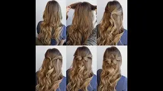 Topsy tail half updo with triangle design tutorial with RedBloom