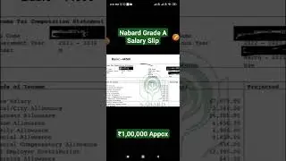 Nabard Grade A Salary Slip 2023 #nabardgradea #nabard #salary