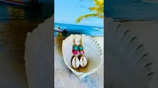 Easy Cowrie Shell Earrings&hellip;3 Ways! #diy #handmadeseller #viralshort #trendyjewelry #smallbusiness