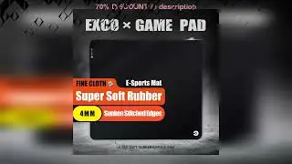 #EXCO Esports Gmaing Mouse Pad Large Ultral Microfiber Cloth Non-Slip X-Soft Rubber Base Flat Stitc