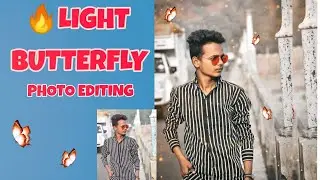#lightbutterfiy#photoeditingpicsart  Pics Art Se Photo Kaise Banaye Light butterfly 🦋 Photo Editing