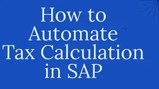 Restrict Tax Codes and Activate Calculate Tax Code