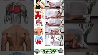 💯Full Body Workout No Jumping|Include chest legs abs biceps & back workout#fitnessmotivation#shorts