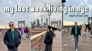 Moving out of NYC |  vlogging a week full of fun nyc things