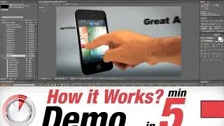 Adobe After Effects template BlueFX iPhone Demo
