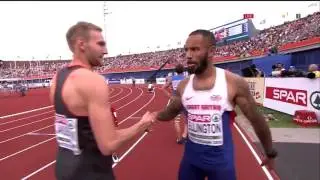 234 Jimmy Vicaut 100m Semifinal 1 Men's HD European Athletics Championships Amsterdam 2016
