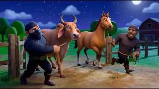 Thief Steals All Animals from Old MacDonald&rsquo;s Farm 😱🚜 | Kids Story