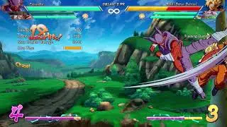 DBFZ Janemba corner combo with Vegito assist extension