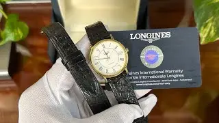 (Size B&eacute; M&agrave; Sở Hữu Bộ M&aacute;y Khủng) Long.ines Presence Automatic L4.821.2.11.2 Lướt Đẹp Fullbox 
