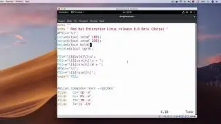Customizing Bash Red Hat Enterprise Linux 8 Beta