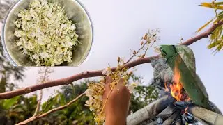 Moringa flower with pork cook in bamboo tube/sojona bibal wak brenga