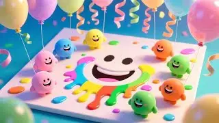 Little Paint Drops Party | Colors & Art Song for Kids | Nursery Rhymes & Creative Songs for Children