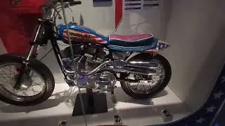 The Evel Knievel display at the Smithsonian Air and Space Museum. 