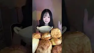 【MUKBANG】STEAMED BREAD DIPPED IN YOGURT