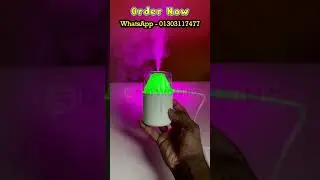 H05 Volcano Air Humidifier with Night Light &ndash; 180ML Review in Bangla | Desi Shopping