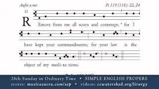 COMMUNION &bull; 28th Sunday in Ordinary Time &bull; SIMPLE ENGLISH PROPERS