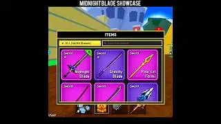Sea 2 sword! midnight Blade showcase #roblox #bloxfruits #sword