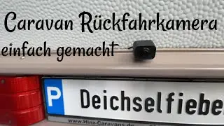 Auto Vox W7 R&uuml;ckfahrkamera am Caravan
