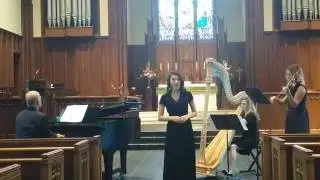Caroline Collins rehearsing Corneliussen's 