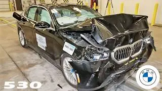 BMW 530 I crash test - frontal