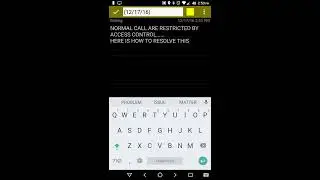 How to resolve the problem Normal call are restricted by access control