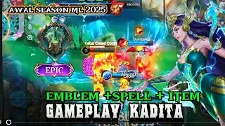 Awal season ml 2025, gameplay kadita #playersoloranked #mobilelegends 