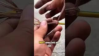 How to connect 2 wires together just by twisting and wrapping with electrical tape