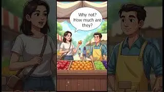 Learn English at the Market 🛒 | Fruit Shopping Conversation in Easy English 🍎🍊