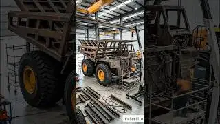 Massive Haul Truck Built in 40 Seconds Timelapse #ai #haultrucks