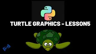 Python Turtle graphics Tutorial - LESSON 5 - (stamp, clearstamp, clearstamps, color, undo)