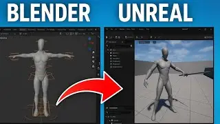 Animating Manny in Blender | Exporting to Unreal | Step by Step #unrealengine5 #blender #animation 
