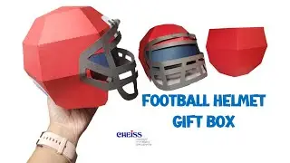 3D Football Helmet Gift Box