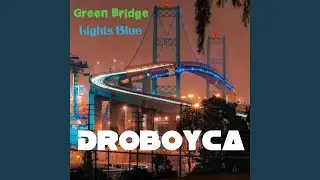 Green Bridge Lights Blue