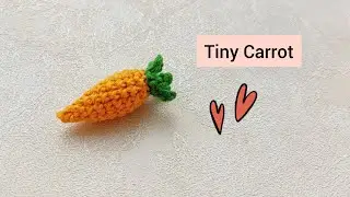 Tiny Carrot 🥕 😍/ Free Crochet Tutorial