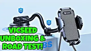 VICSEED Universal Phone Mount for Car Gooseneck Car Phone Holder Mount Unboxing & Review