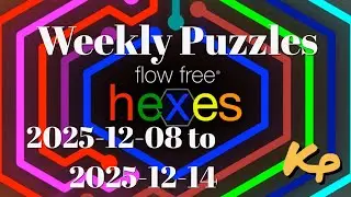 Flow Free Hexes - Weekly Puzzles - Tangle Challenge - 2025-12-08 to 14 - December 8th to 14th 2025