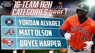 LIVE 16-Team H2H Categories Mock Draft! Picks, Strategy & Advice | Fantasy Baseball Advice