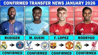 🚨LATEST CONFIRMED TRANSFER NEWS JANUARY WINDOW 2026| Guehi yo mancity✔️ Rodrygo to liverpool✔️Rudig🚨