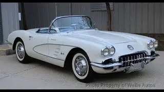 $109,995~Rare Fuel Injected Powerglide 1959 Chevrolet Corvette For Sale~#s Matching, Body-Off Resto