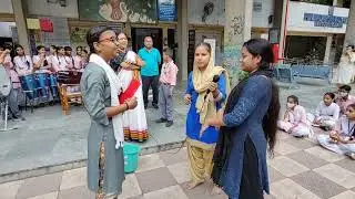 Swachhata skit by students of AAV, Havlock Square