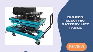 BIG RED Electric Battery Lift Table &ndash; 1.2 Ton Hydraulic Movable Lift Platform