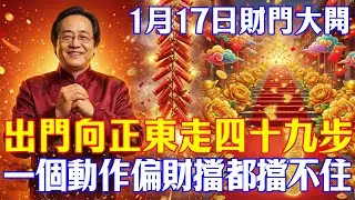 倪海廈生前秘法：1月17日財門在正東！出門走「四十九步」做這個動作，偏財擋都擋不住！#倪海廈 #中醫養生 #經方 #改運 #1月17日
