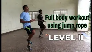 Full Body circuit workout using jump rope ( Intermediate level)