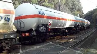 Class66 RTB Cargo With Gas Tankers Freight Train !!!